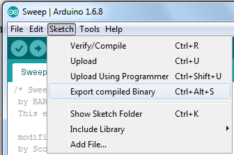 arduino bootloader hex file